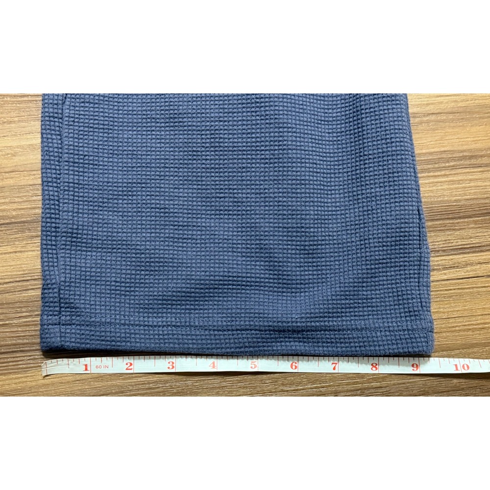 Comfrt Waffle Knit Lounge Set Shirt & Wide Leg Pants Blue Grey Mismatched Size - Picture 15 of 16